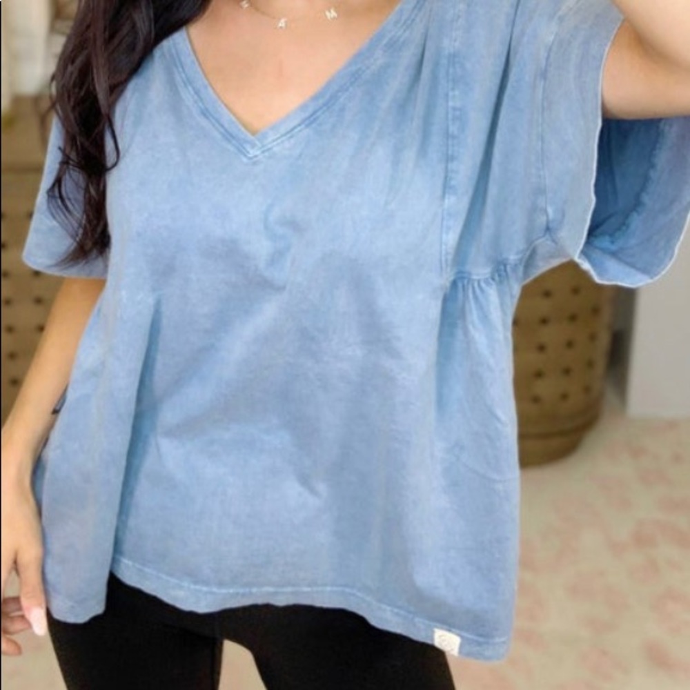 Denim top